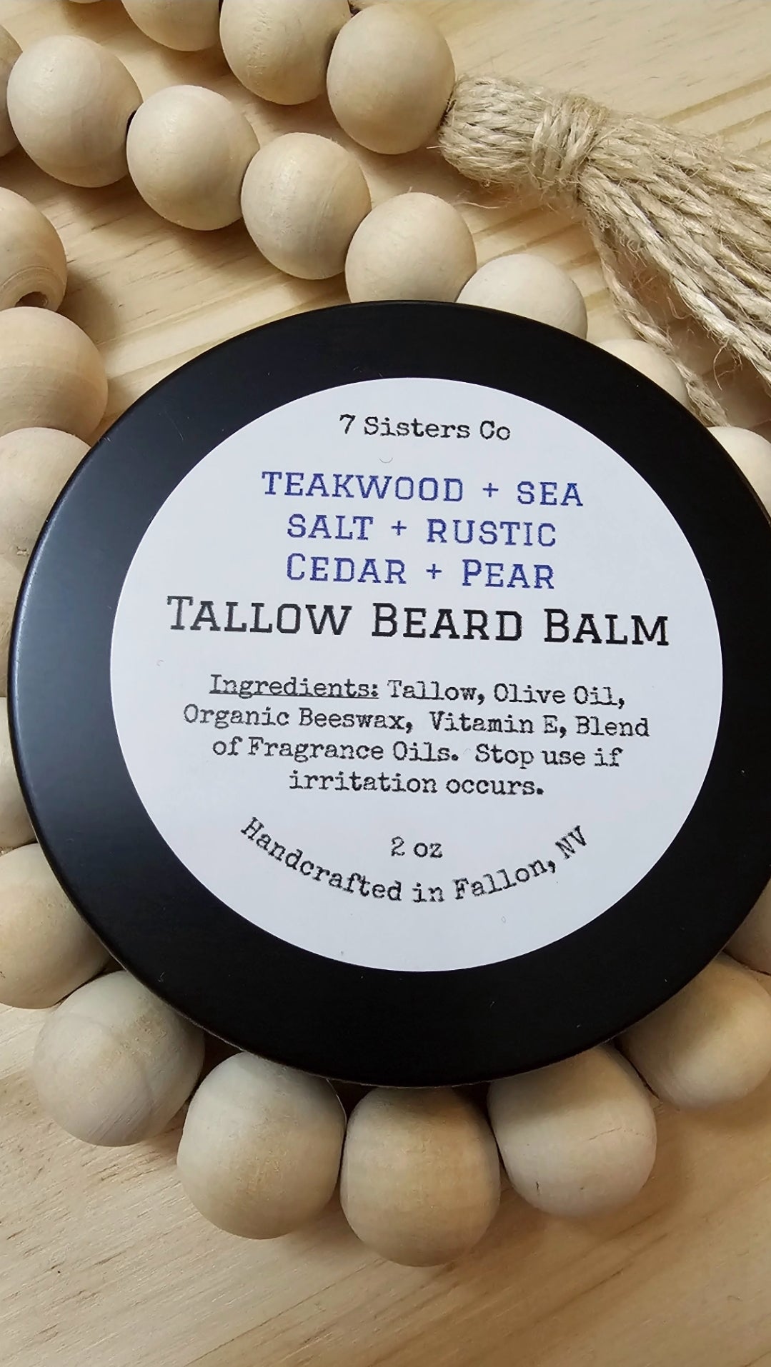Tallow Beard Balm 2 oz