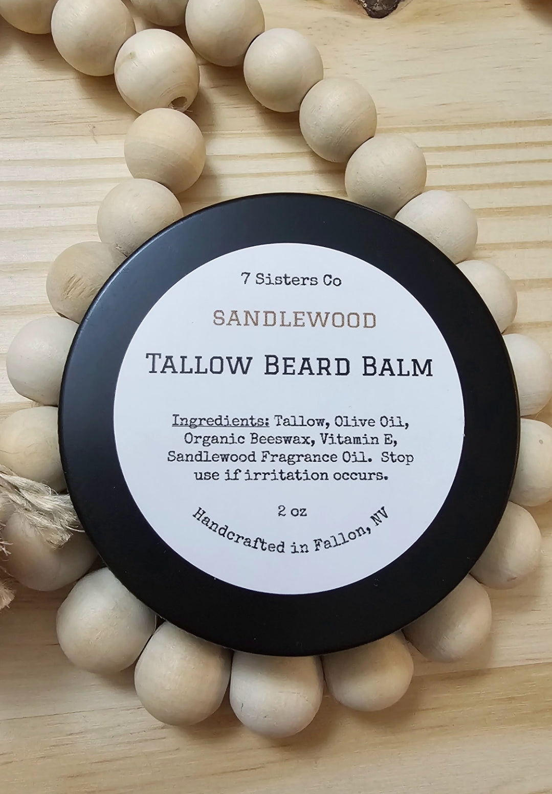 Tallow Beard Balm 2 oz